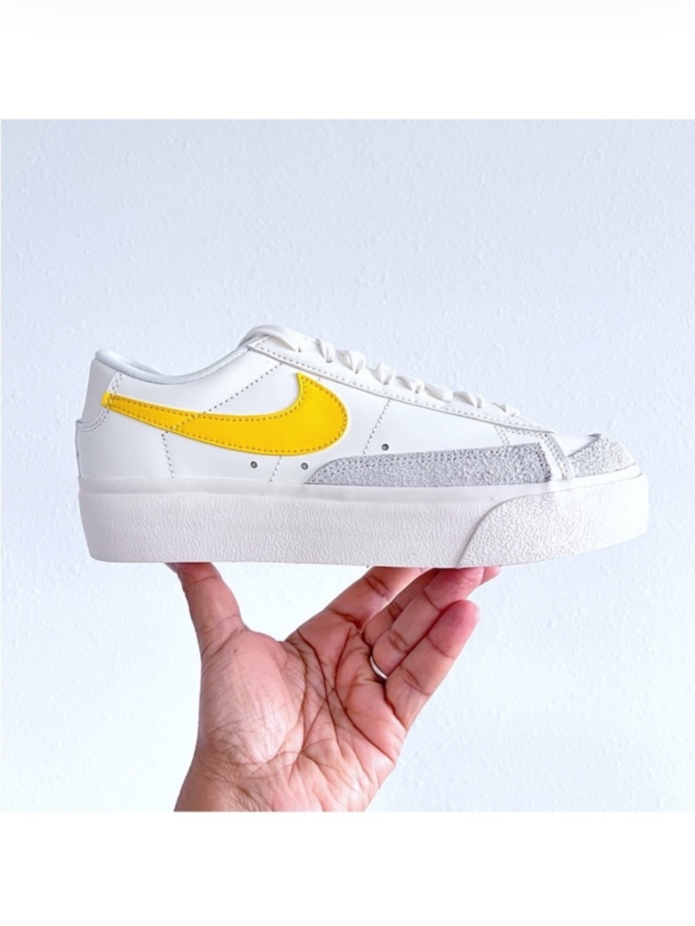 Nike Blazer Low Platform Women’s Sneakers in Sail Vivid Sulphur